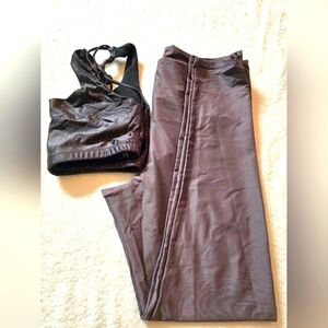 Onzie Flow Yoga/Leggings Set, Size L, purple color